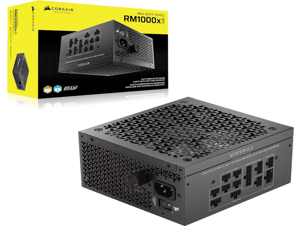 Corsair PSU RM1000x Shift80PLUS, Gold, Fully ModularATX 3.1, PCIe 5.1 - slika 2