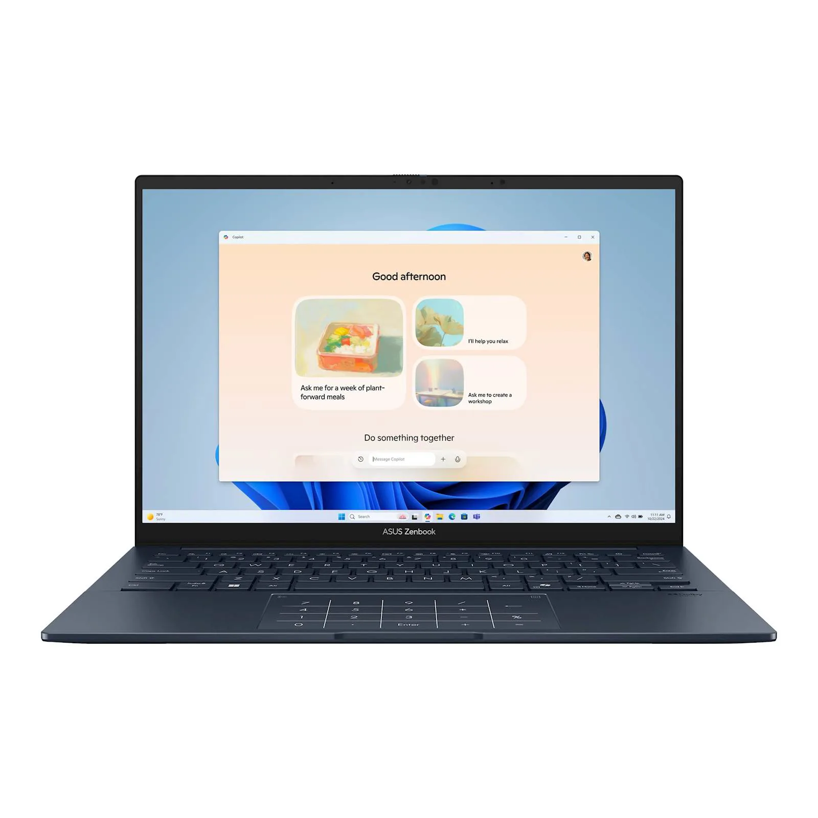 Laptop ASUS Zenbook 14 UX3405CA-QL596 14"FHD+ OLED TOUCH U7-255H 16C/16T 16G s1TB BACKLIT BLU 2Y