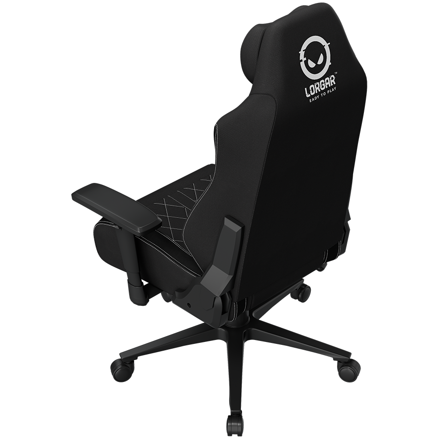 LORGAR CHA41, Ergonomic Gaming Chair Advanced, premium anti-stain fabric, Black/white - slika 8