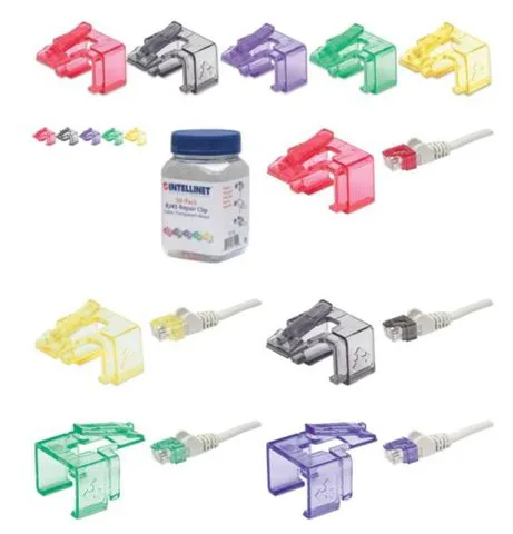 Intellinet klip za popravak RJ45 konektora, 50kom, mix 5 boja