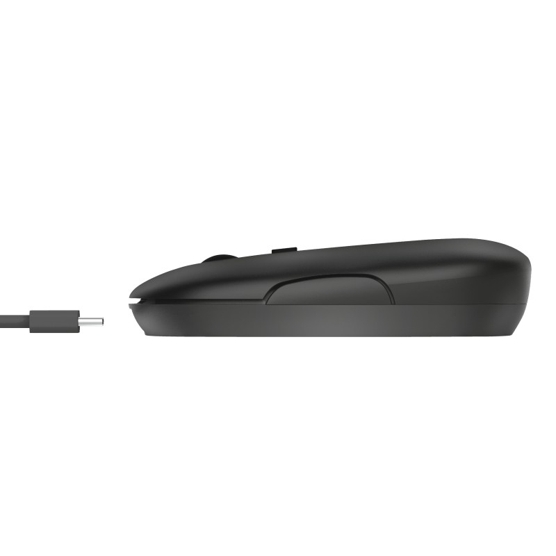 Trust Puck wireless punjivimiš, ultra-thin, silent,800-1600 dpi, obje ruke, 4 tipke, crni - slika 3