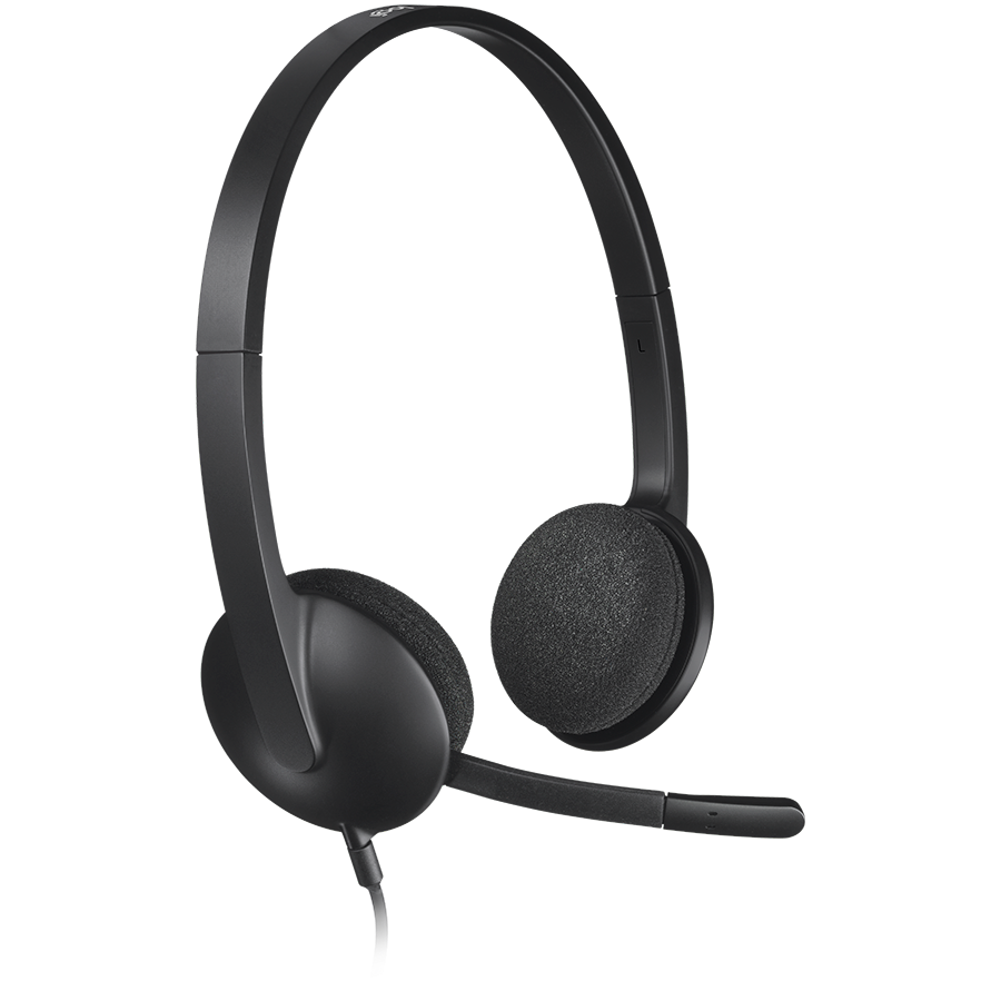 LOGITECH H340 Corded Headset - BLACK - USB - slika 3