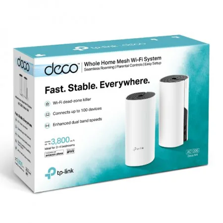 TP-Link Deco M4 (2-PACK) AC1200 Whole Home Mesh Wi-Fi System - slika 3