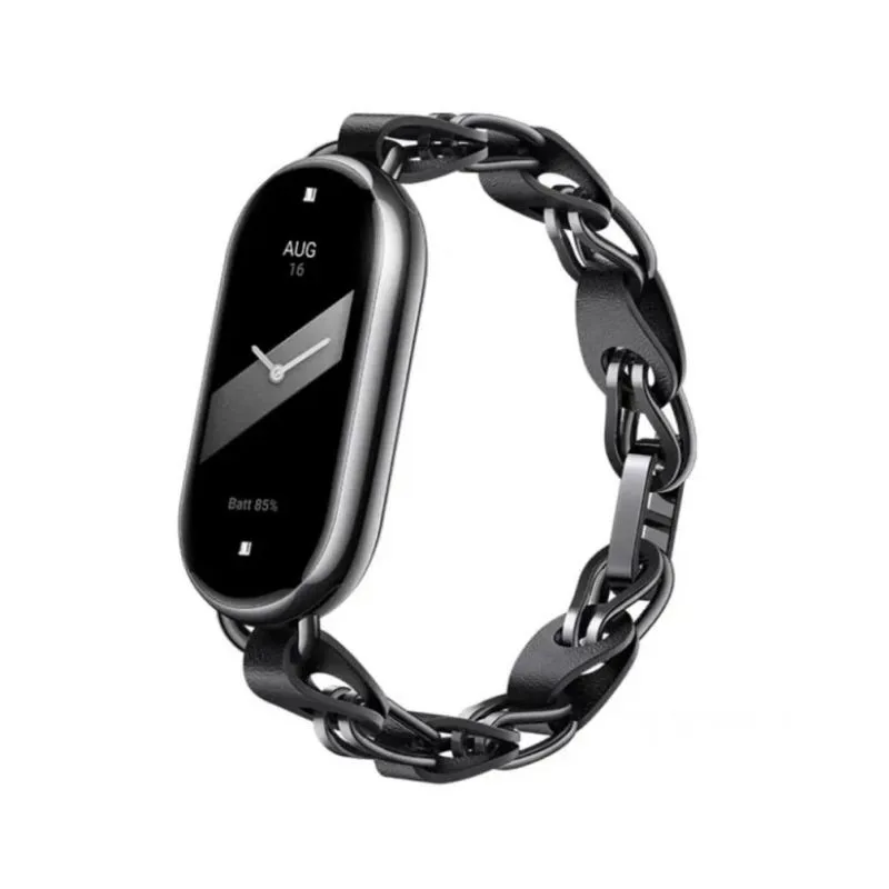 Xiaomi Smart Band 8 Chain strap zamjenska narukvica Crna - slika 2