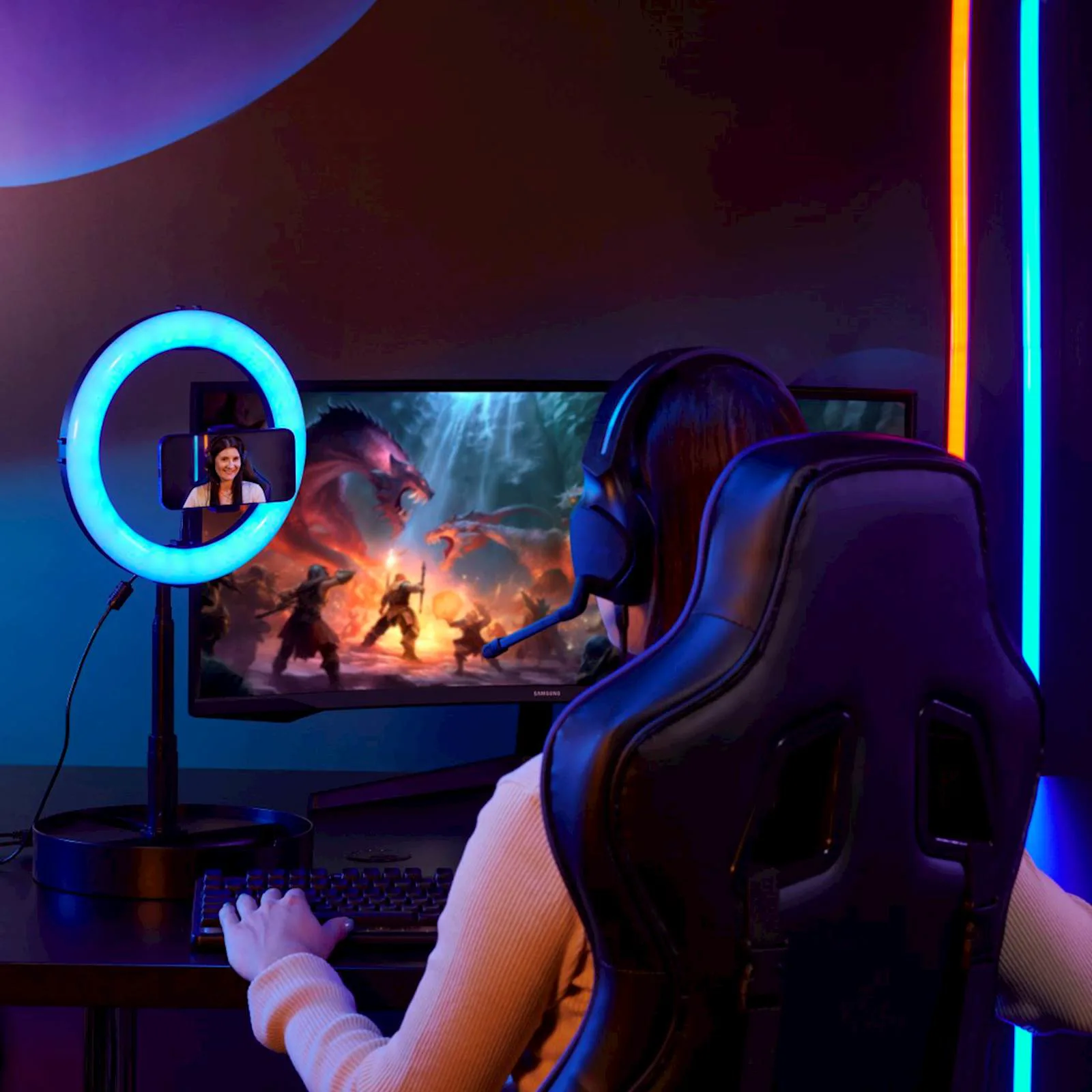 led ring FoldUp RGB 102 - slika 6