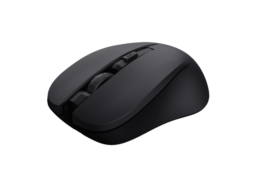 Trust Mydo silent wireless miš,crni, 1000-1800 dpi, objeruke, 4 tipke, tihi - slika 2