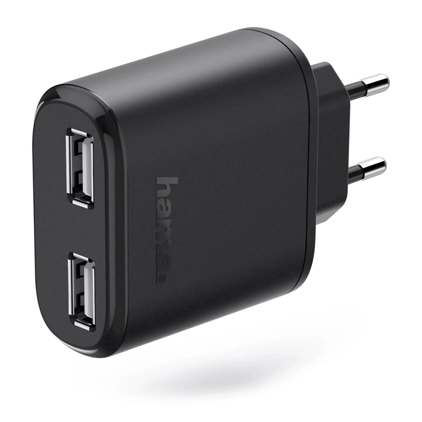 Punjač baza HAMA USB-A, 2.4A, crni
