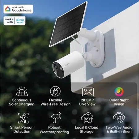 TP-Link Outdoor Solar-Powered Wi-Fi Camera Tapo C410 KIT - slika 5