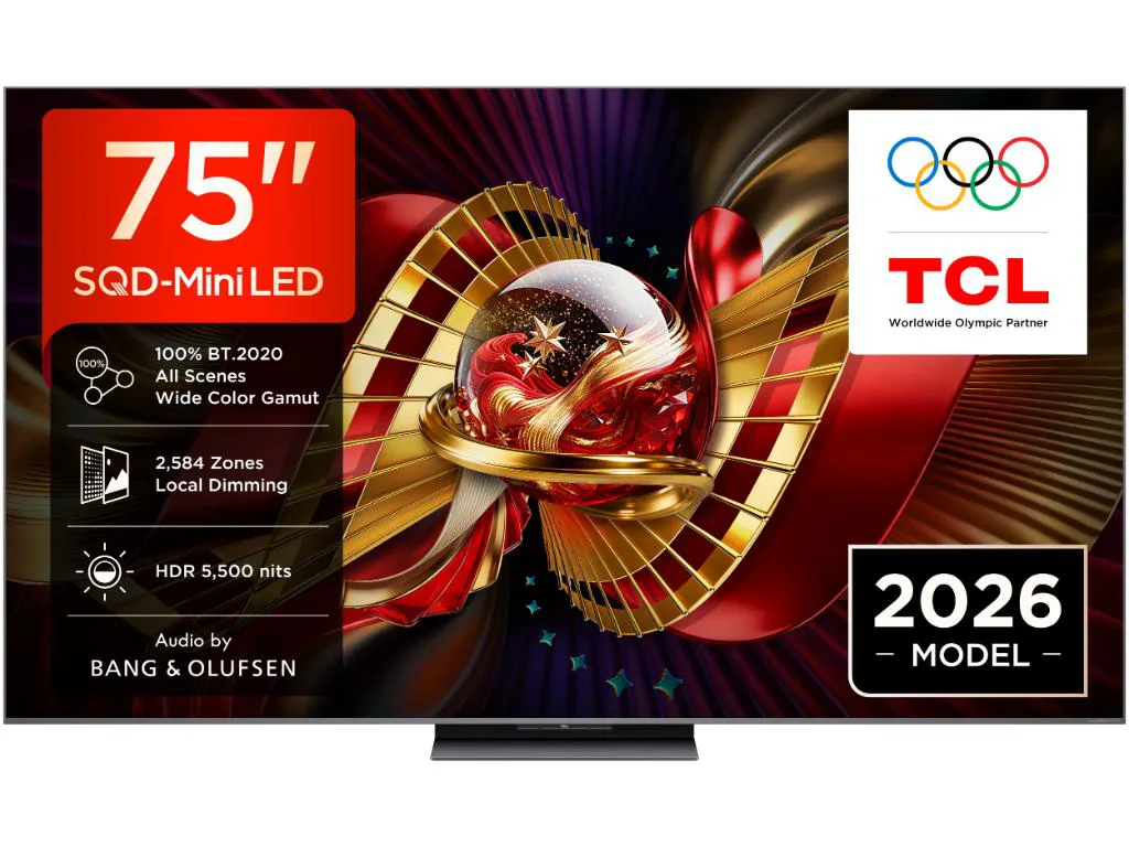 TCL 75"C8L 4K SQD-Mini LED;UHD 144Hz/288Hz FHD Google TV;B&O, 2584 zones, 5500 nits; Zeroborder - slika 3