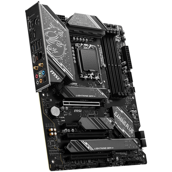 MSI Z790 GAMING PLUS WIFI Motherboard ATX - Supports Intel Core 12/13/14th Gen Processors, LGA 1700, DDR5 Boost (7200+MHz/OC), 3 x PCIe 4.0 x16, 2 x PCIe 3.0 x1, 3 x M.2 Gen4, 2.5Gbps LAN, Wi-Fi 6E - slika 2