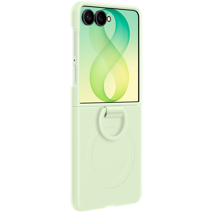 Samsung Galaxy Flip8 Silicone Ring Magnet Case Green - slika 5