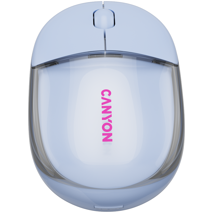 CANYON mouse OnClick 24 BT/ Wireless Transparent/Blue - slika 2