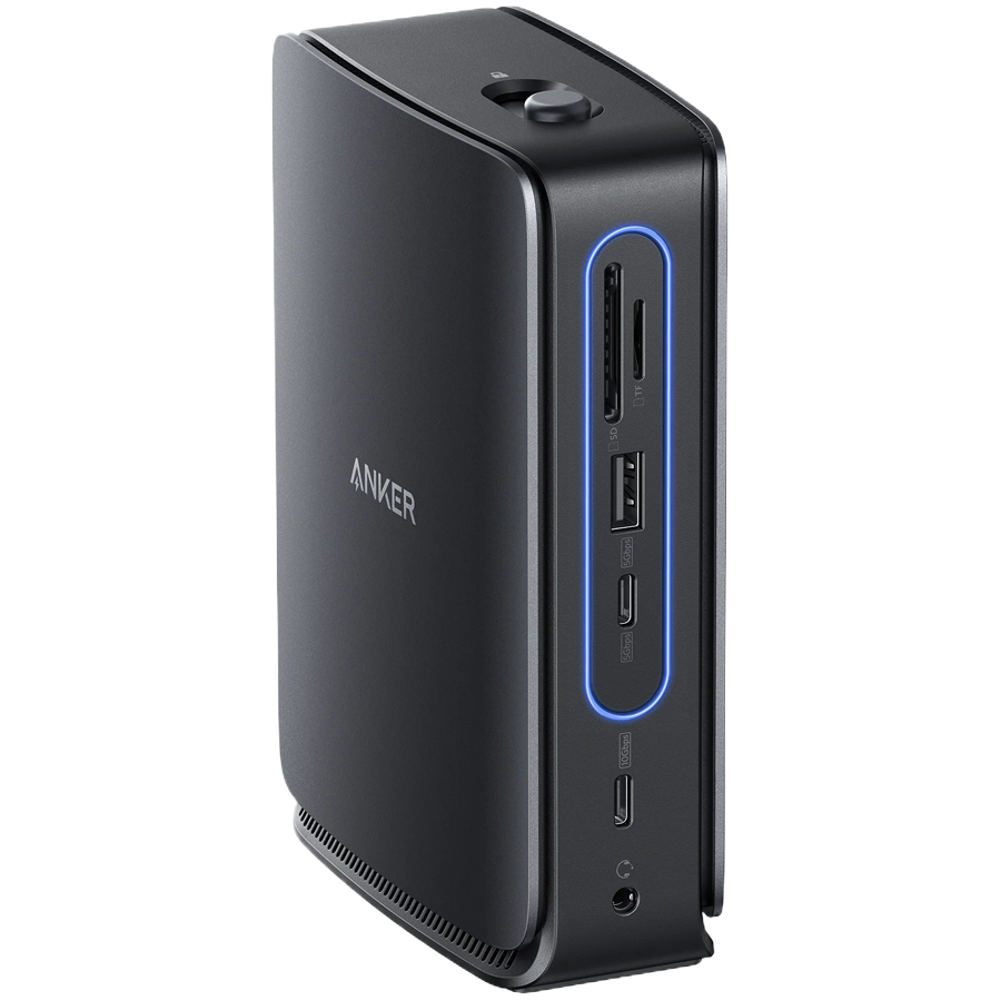Anker Nano Docking Station (13-in-1, Triple Display, Built-In Removable Hub), SD/TF 3.0 Card Slots, 3x USB-A, 2x HDMI, 1x DP,3.5mm Audio Jack, Ethernet, 2x USB-C
