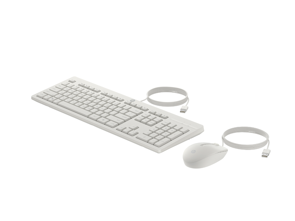 HP 225 Wired MSE and KB G2HP 225 Wired MSE and KB G2HP 225 Wired MSE and KB G2 MOUSE+KB WHIT - slika 2