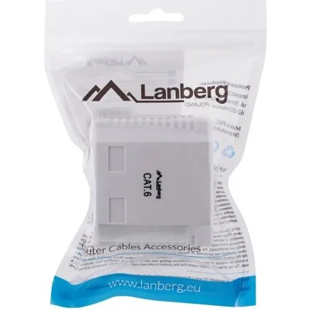 Lanberg outlet box RJ45 OU6-0002-W White - slika 3
