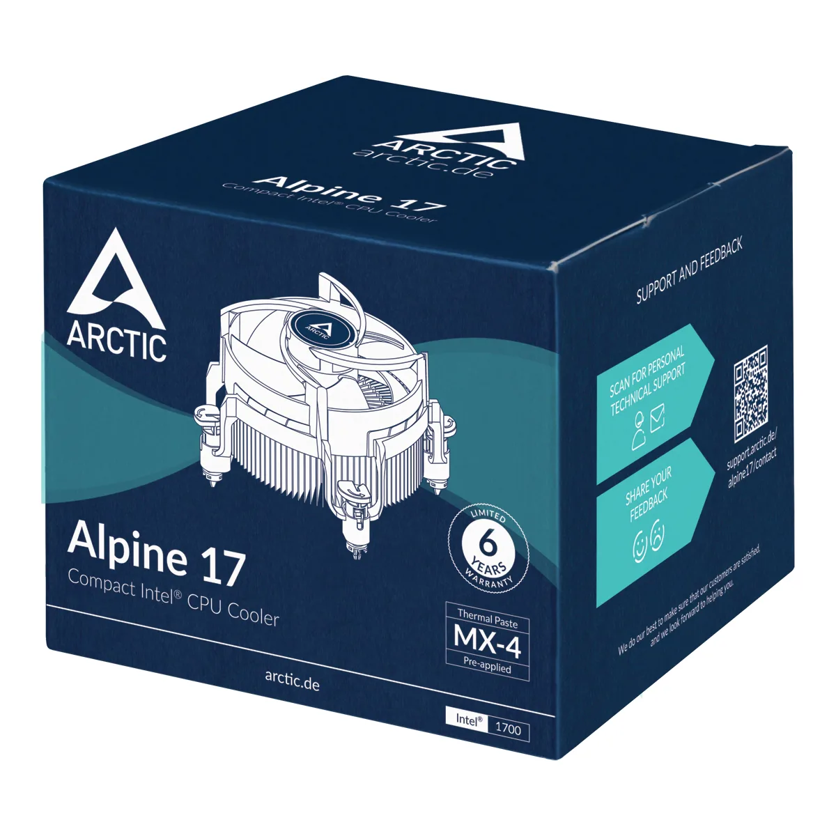 Arctic Alpine 17Compact Intel CPU Cooler - slika 3