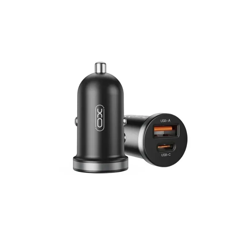 Auto punjac XO CC56 30W USB+Type C + kabal type-C Crni - slika 4