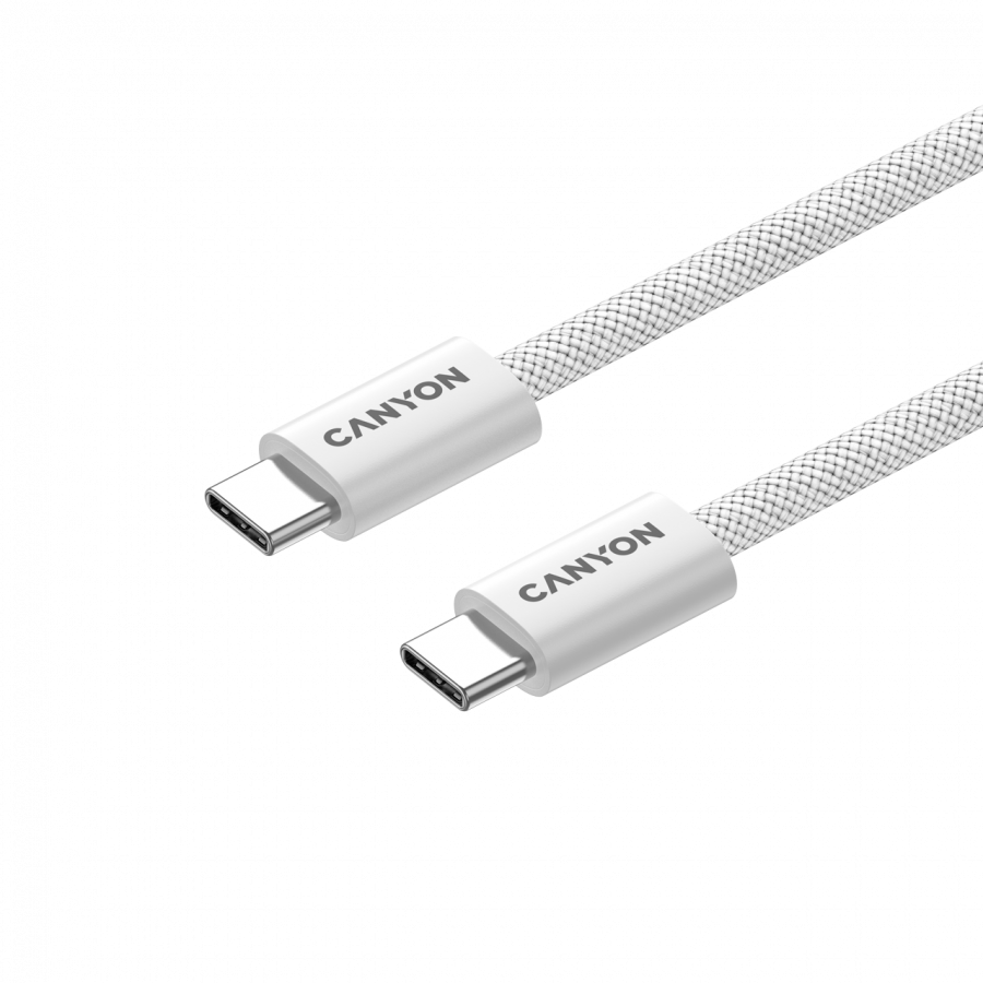 CANYON cable OnWire 60MG C-C 60W Magnet Braided 1m White - slika 3