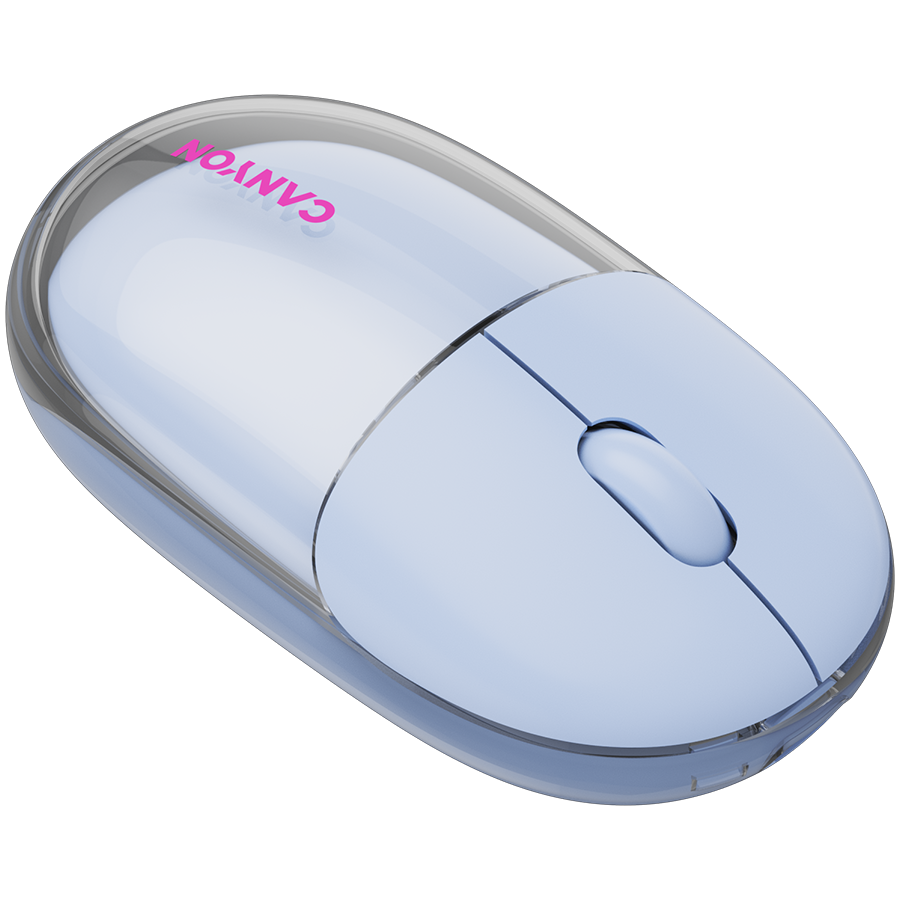 CANYON mouse OnClick 24 BT/ Wireless Transparent/Blue - slika 8