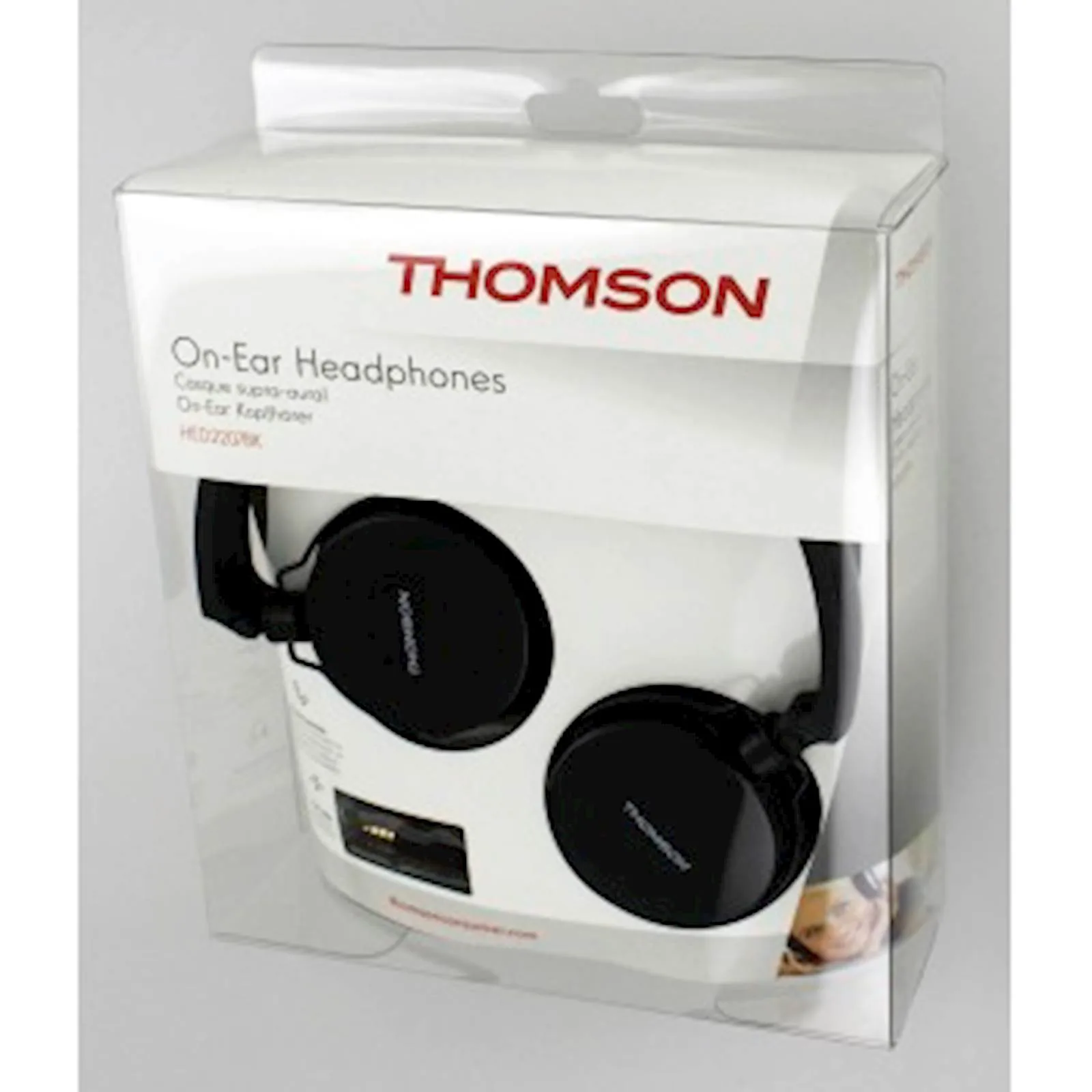 SLUŠALICE THOMSON HED2207BK + MIKROFON ON-EAR - slika 4