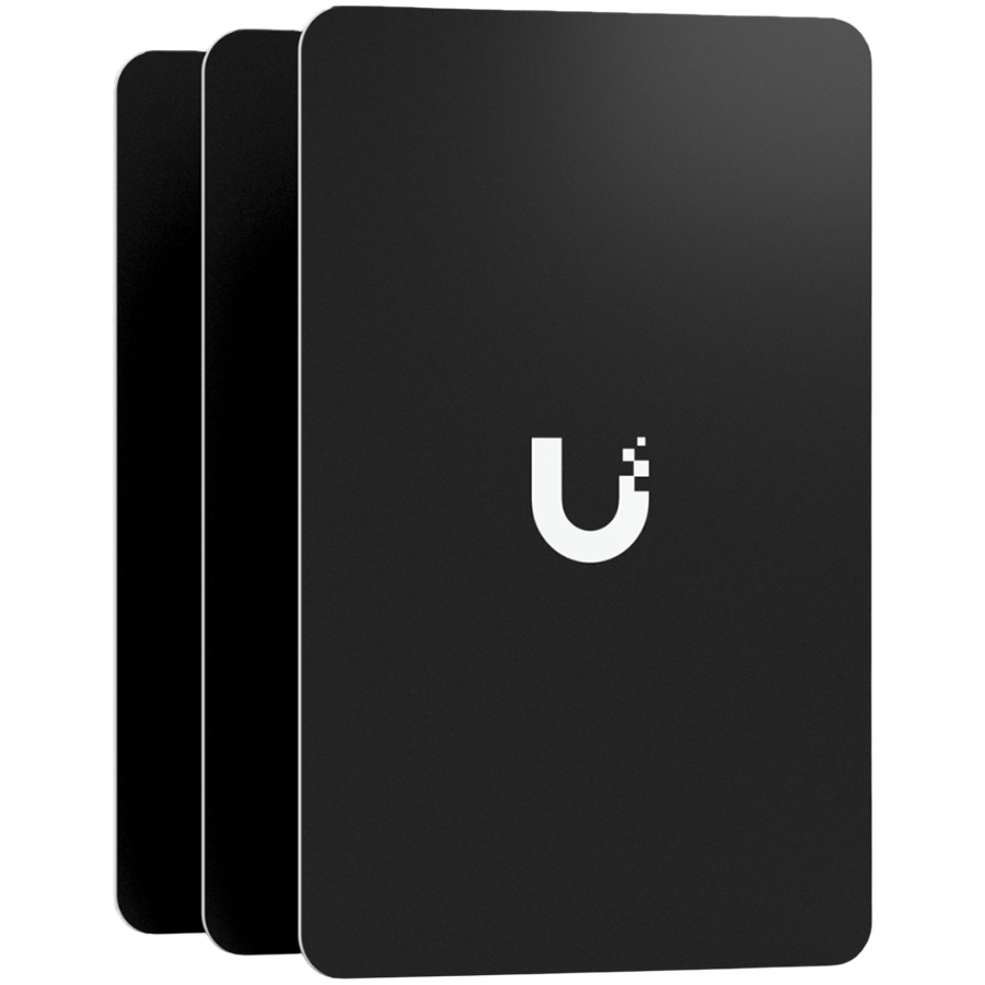 A pack of 10 highly-secure NFC cards used for access control within UniFi. Color - Black