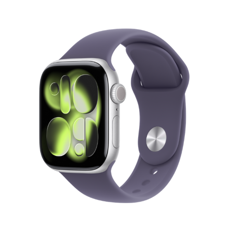 Apple Watch Series 11 GPS 46mm Silver Aluminium case+purple fog SB MEV94 S/M