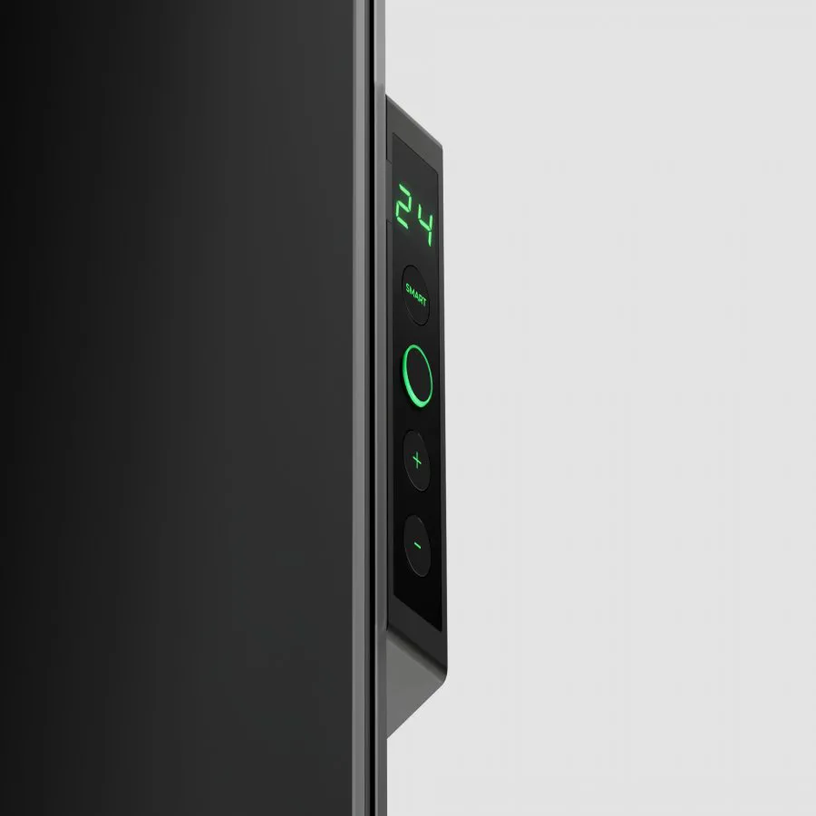 AENO Premium Eco Smart Heater, 700W, Tempered glass, Infrared+convection heating type, Led display Plug type: Europe (E/F type), BLACK - slika 5