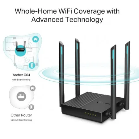 TP-Link ARCHER C64/AC1200Wireless MU-MIMO WiFi Router - slika 7