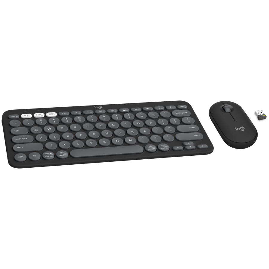 LOGITECH Pebble 2 Bluetooth Keyboard Combo - TONAL GRAPHITE - Croatian layout