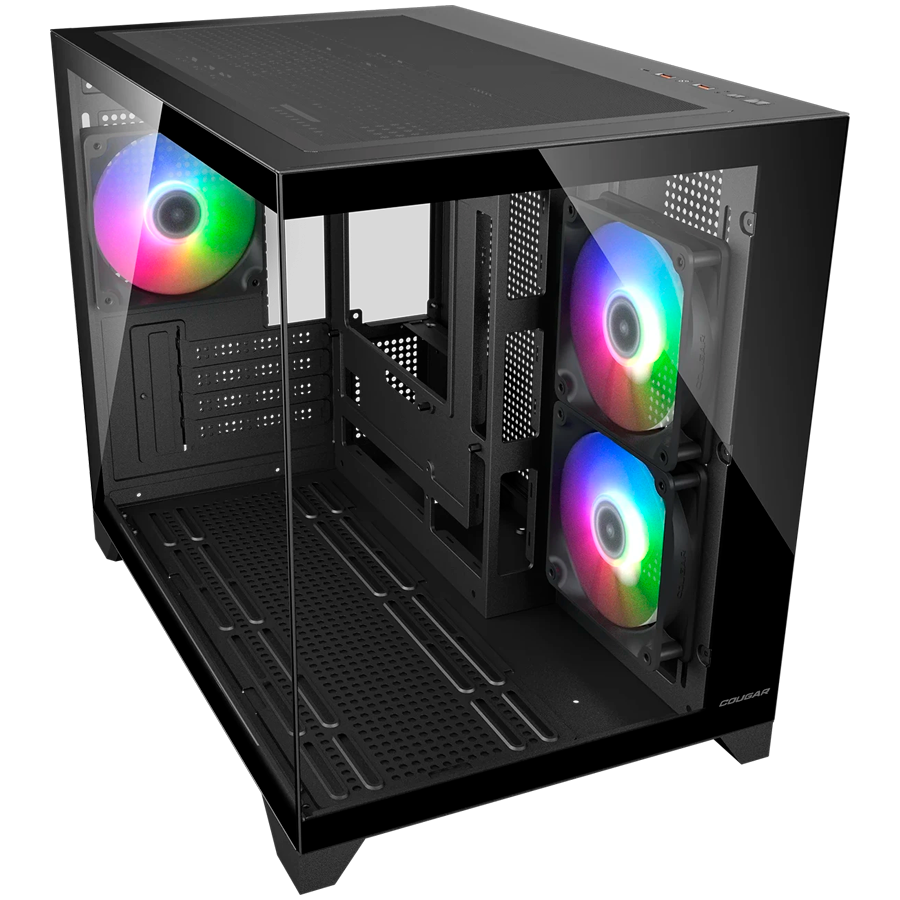 COUGAR FV150 Mini RGB PC Case, Mid tower, Black - slika 2
