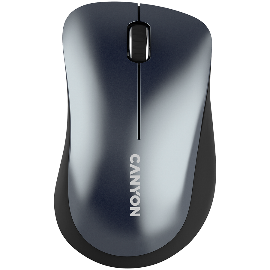 CANYON MW-11, 2.4 GHz Wireless mouse,with 3 buttons, DPI 1200, Battery:AAA*2pcs,Black,67*109*38mm,0.063kg