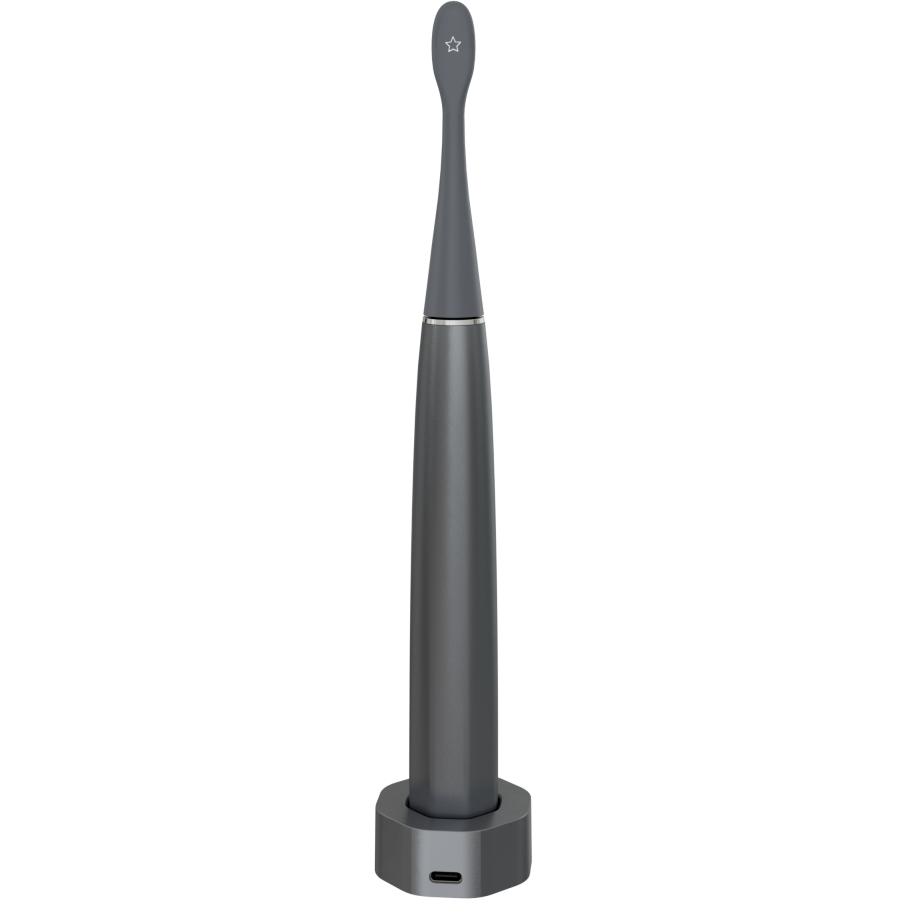 Wireless Tooth Brush, Grey, 3 Brush Heads, 1400mAh, Function: Soft, Clean, Massage, White, Sweep - slika 5