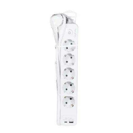 LogiLink Produžni kabl sa zaštitom 5 utičnice, 1X USB- A, 1X USB- C 1.5m LPS280U - slika 4