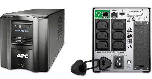 Smart-UPS APC, 750VA, Tower, 230V, 6x IEC C13, SmartConnect Port+SmartSlot, AVR, LCD - slika 6