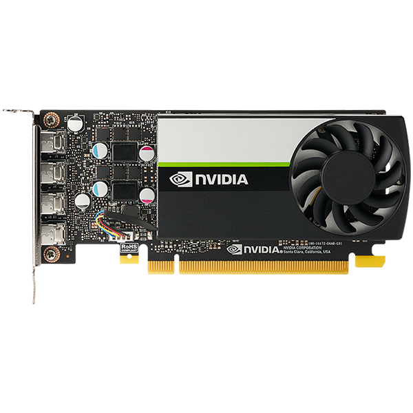 PNY NVIDIA T1000 4GB LowProfile OEM Version, PCI-Express 3.0 x16, LP, 4 GB GDDR6 128-bit, 4x Mini DP 1.4, 1x LP bracket - slika 2