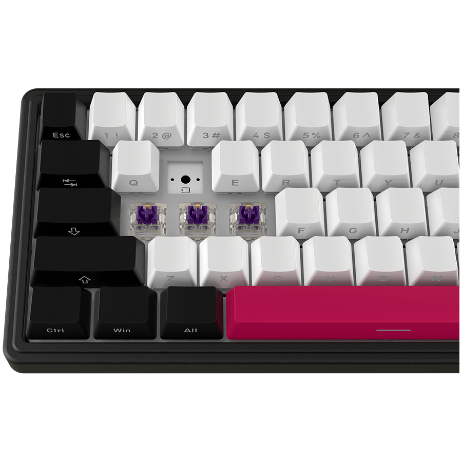 LORGAR KBP70MW, Wireless 65% Mechanical Gaming Keyboard Pro, Black/red, EN layout - slika 8