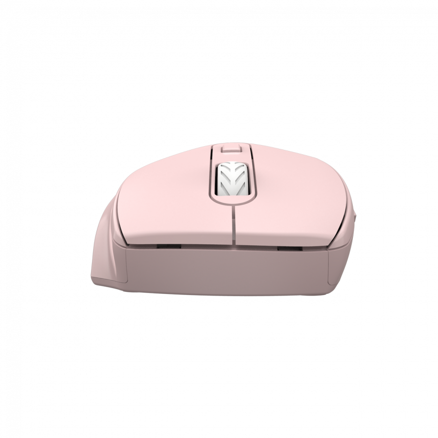 Canyon 6 buttons wireless 2.4Ghz mouse, MX8650A Sensor, DPI up to 1600,Injection case, 3 M life times left and right switches, 2xAAA battery, ABS material. Size: 105x71x40mm, Weight: 59g, Pink - slika 4