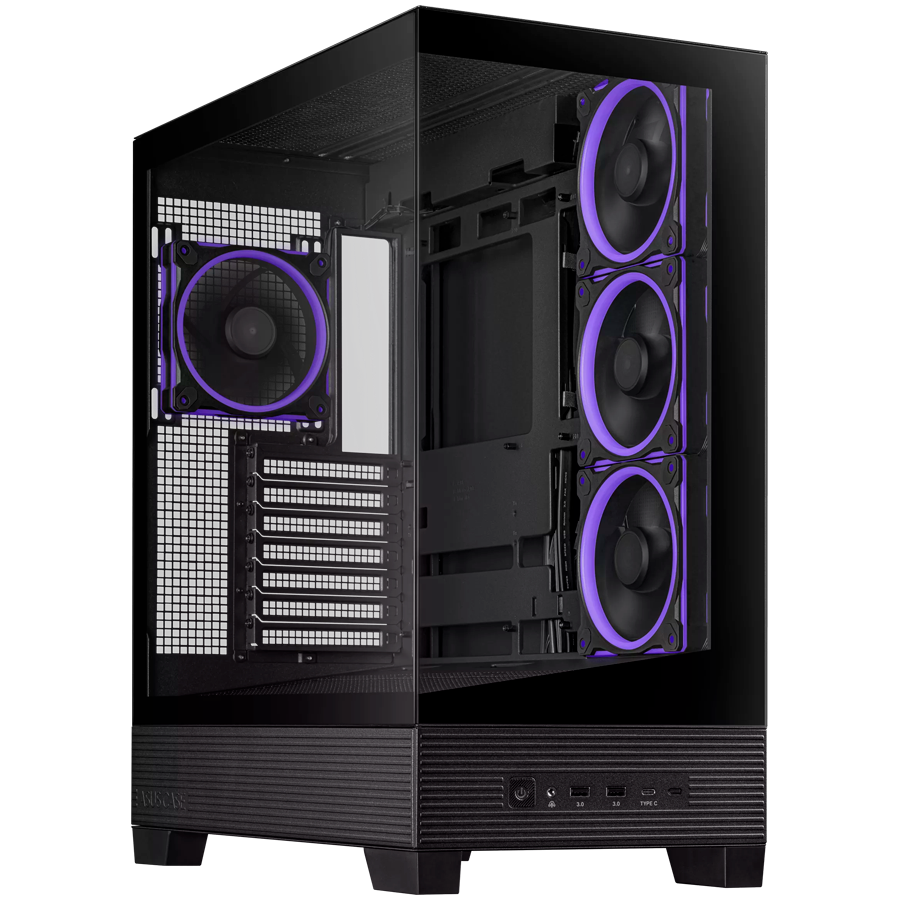 ASUS CASE A31 PLUS TG ARGB BLKMid-tower, ATX, 7 Expansion4x ARGB 120mm fans - slika 2