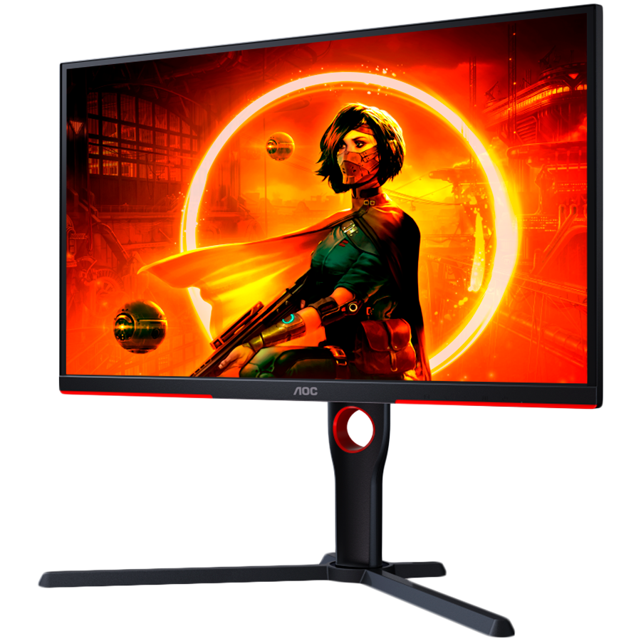 AOC Gaming Monitor 25G3ZM/BK 24.5” 240Hz VA, 1920x1080, 0.5ms, 3000:1, 178/178, Adaptive Sync, HDMI, DP, 3-sided frameless, Full Ergo, G-Menu, Black-Red, 3y - slika 2