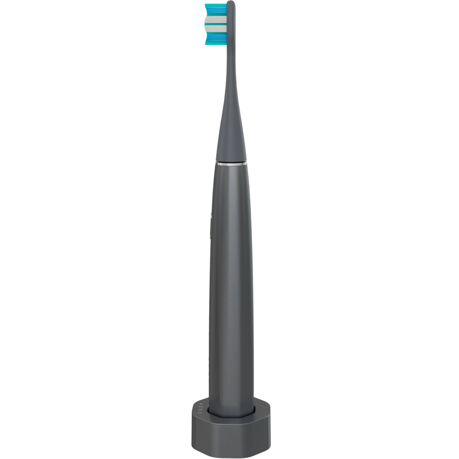 Wireless Tooth Brush, Grey, 3 Brush Heads, 1400mAh, Function: Soft, Clean, Massage, White, Sweep - slika 6