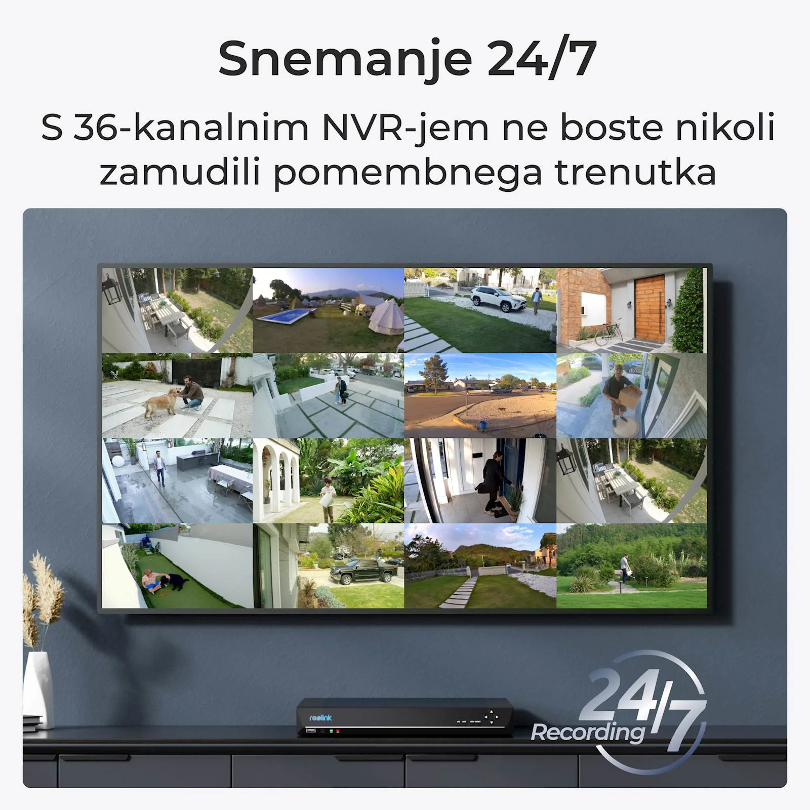 Reolink NVR snimač NVS36 16MP, 36 kanalni, podrška do 48 TB HDD - slika 3