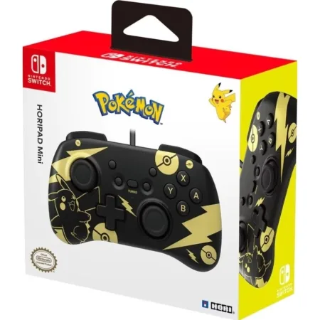 HoriPad Mini for Nintendo Switch Wired Controller Pikachu Black Gold Edition - slika 5