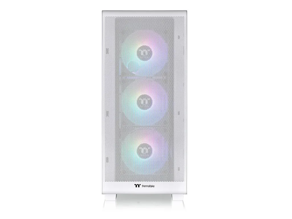 Thermaltake S250 TG ARGB SnowMid tower case, white,4x CT120 ARGB white fans - slika 3