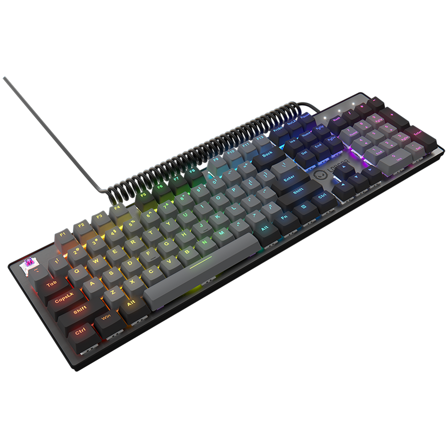 LORGAR Azar 514, Wired mechanical gaming keyboard, RGB backlight, 1680000 colour variations, 18 modes, keys number: 104, 50M clicks, linear dream switches, spring cable up to 3.4m, ABS plastic+metal,  - slika 4