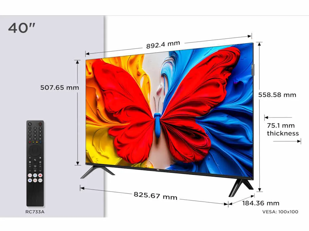 TCL 40"S5K FHD QLED TV60 Hz HDR 10 Android TV;Dolby Digital Plus - slika 3