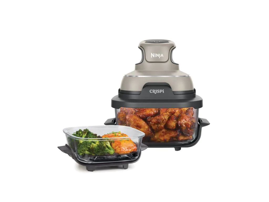 Ninja CRISPi 4u1 bez/crna4 funkcije,prenosna friteza,snaga 1700W,2 posude 3.8L i 1.4L - slika 5