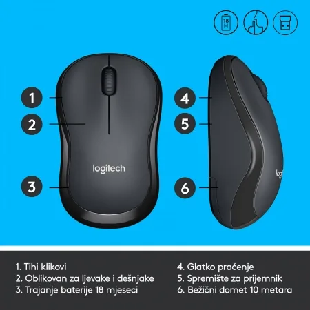Logitech Miš B170 Wireless - slika 4
