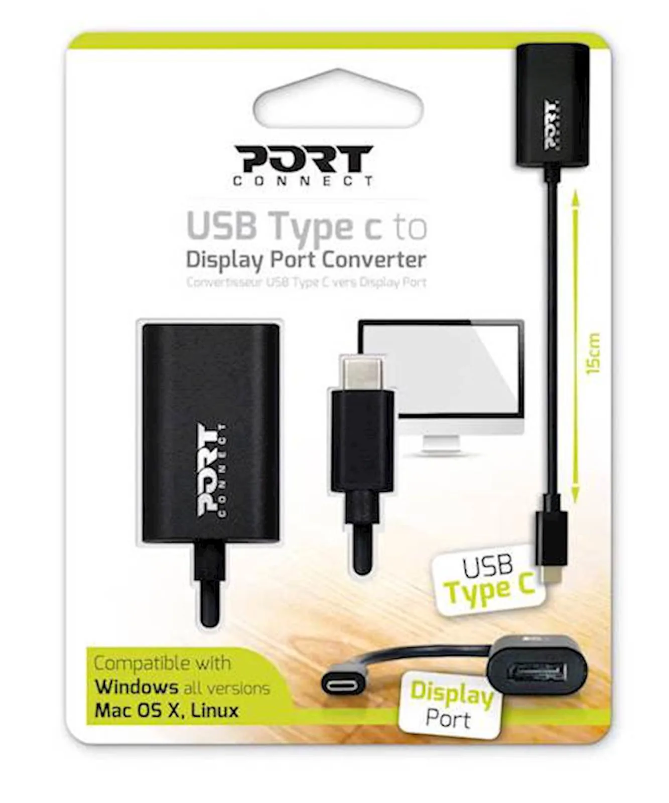 Adapter PORT USB-C u DP - slika 2