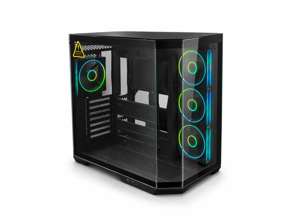 RYZE Mythic MT500 4F Black 1x ARGB fan, 3x ARGB Reverse ATX, Dual chamber case - slika 2