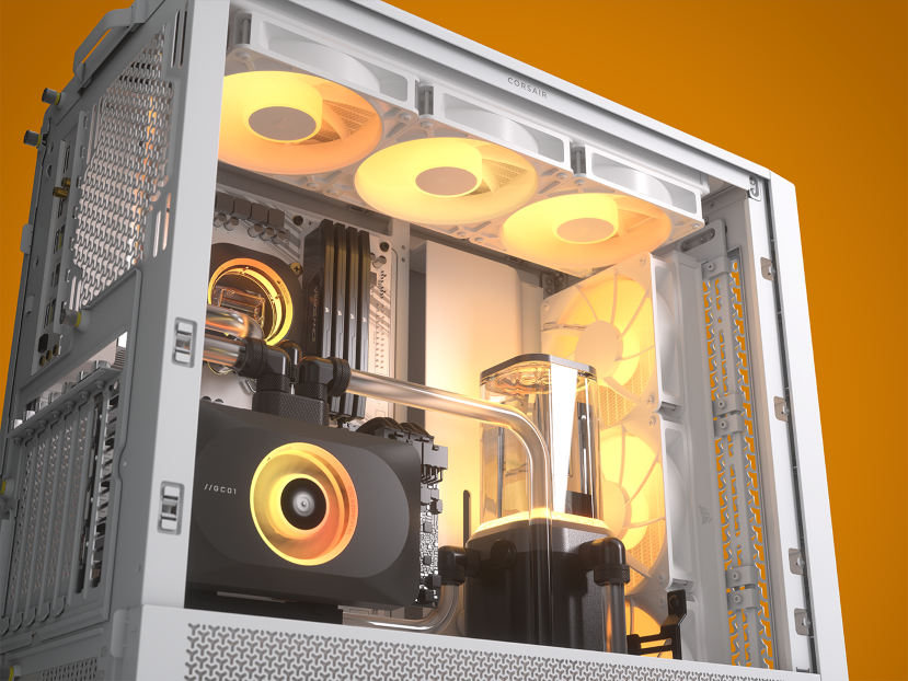 CORSAIR FRAME 4000D RS ARGB WCase, 3xRS120 ARGB fans360mm radiator, 170mm cooler - slika 5
